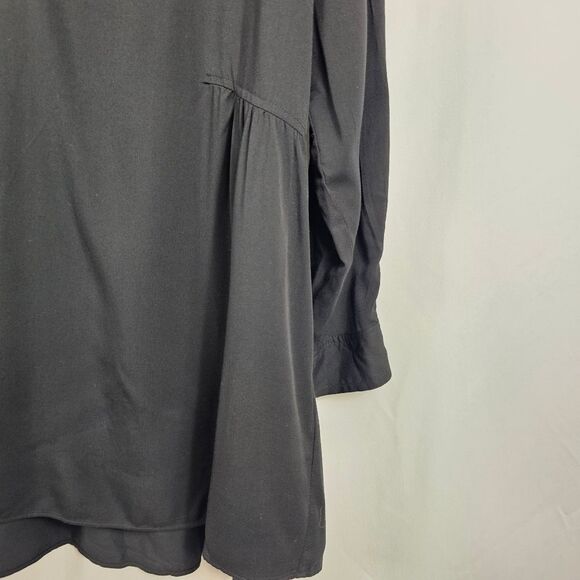 Aritzia Wilfred Free Long Sleeve Shirt Dress in Black - Size M - Picture 5 of 9